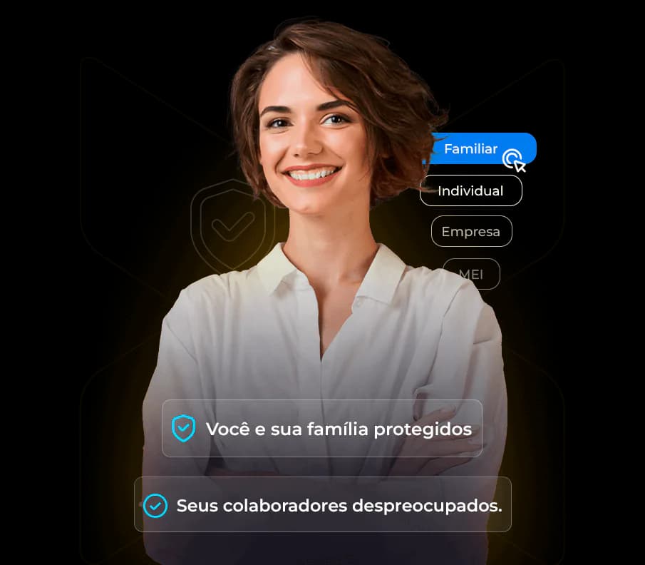 Família protegida por um plano de saúde da Texas Seguros